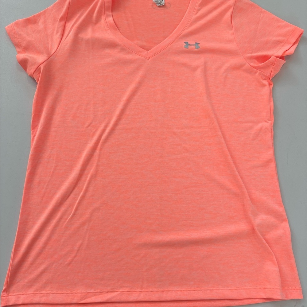 Under Armour Orange HeatGear Short Sleeve Tee